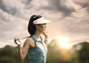 Michelle Wie golf portrait